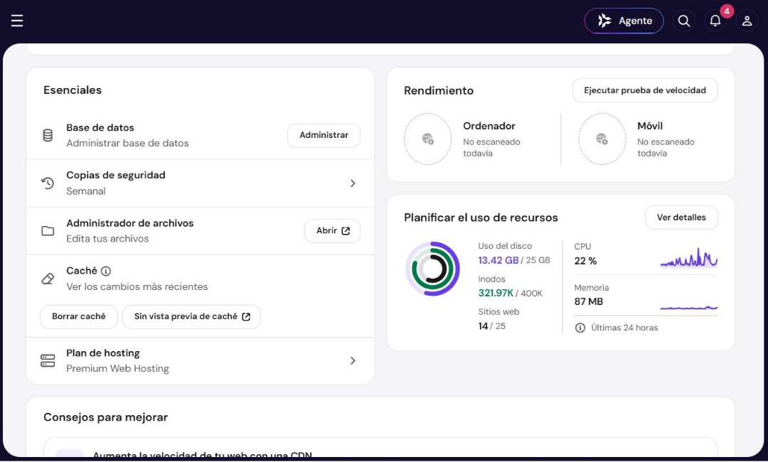 Rendimiento optimizado